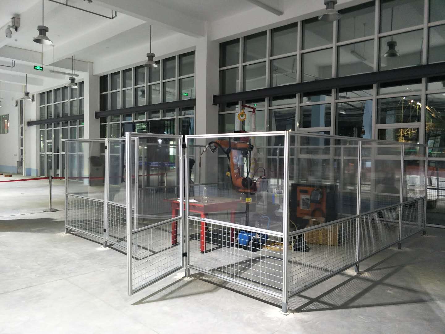 铝合金机器人焊接防护围栏
